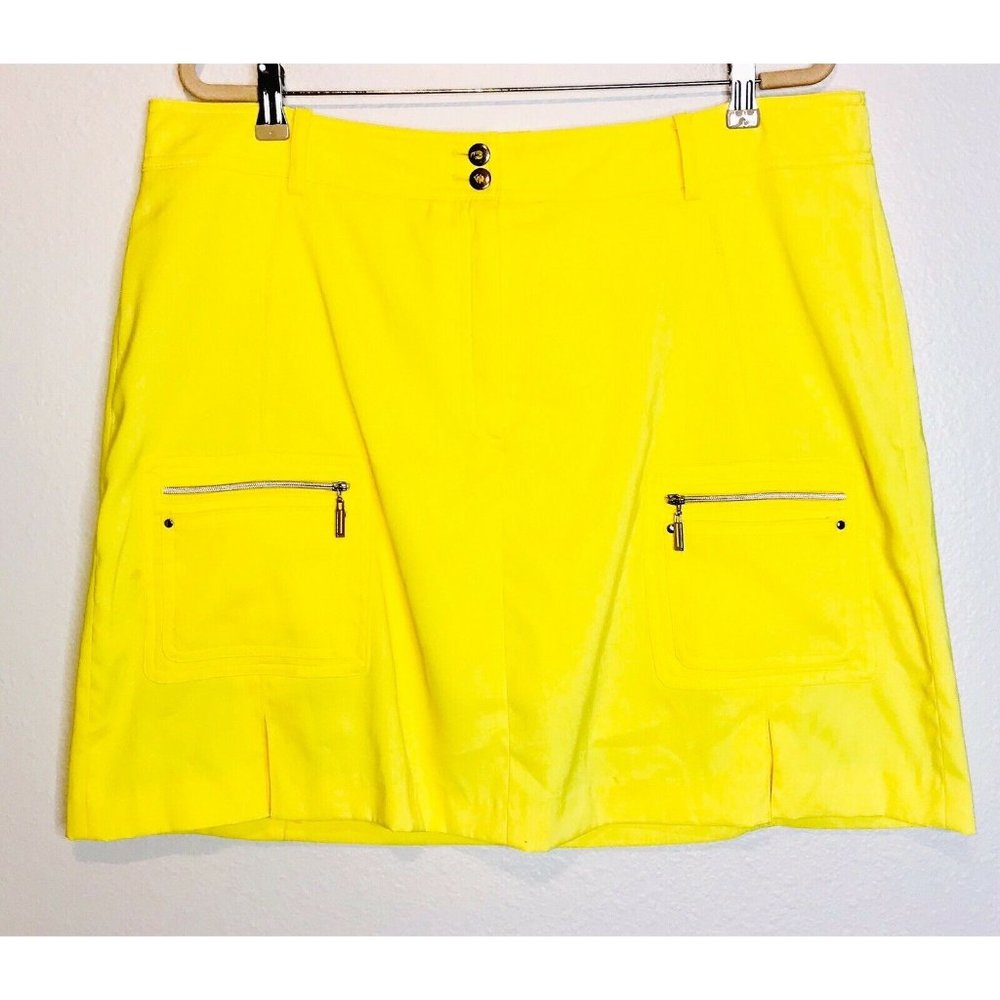 Jamie Sadock Yellow Golf Skort Skirt